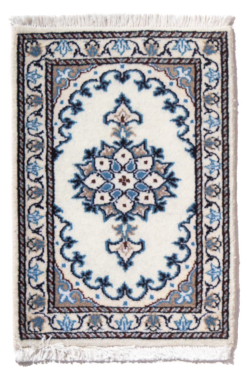 Tappeto Persero - Nain - 60 x 40 cm - blu chiaro