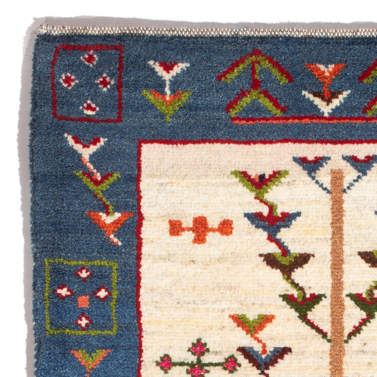 Tappeto Gabbeh - Persero - 92 x 63 cm - multicolore