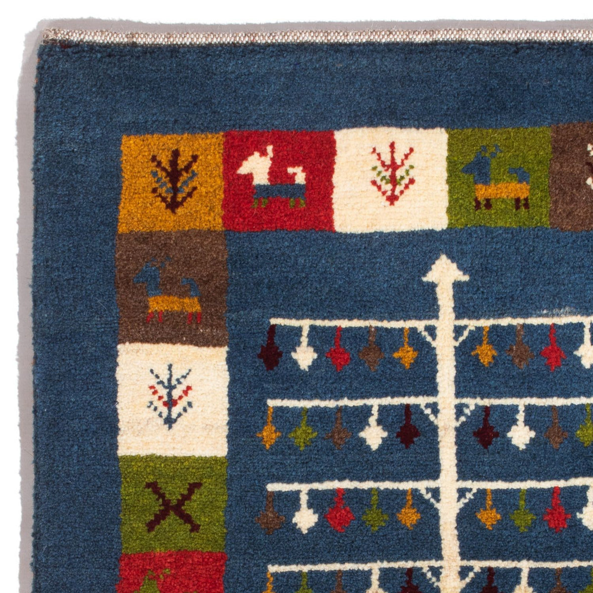 Tappeto Gabbeh - Persero - 90 x 62 cm - multicolore