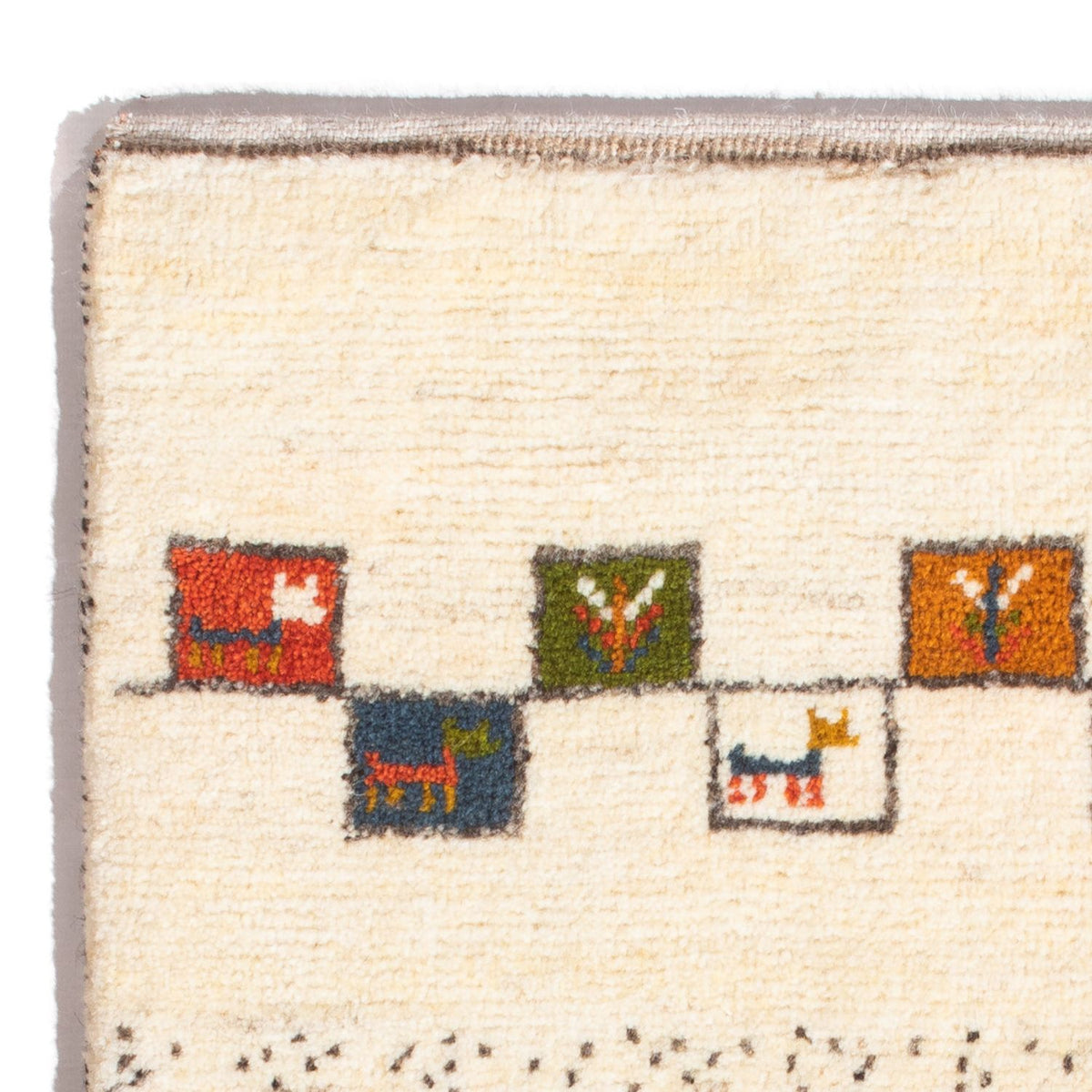 Tappeto Gabbeh - Persero - 92 x 63 cm - multicolore