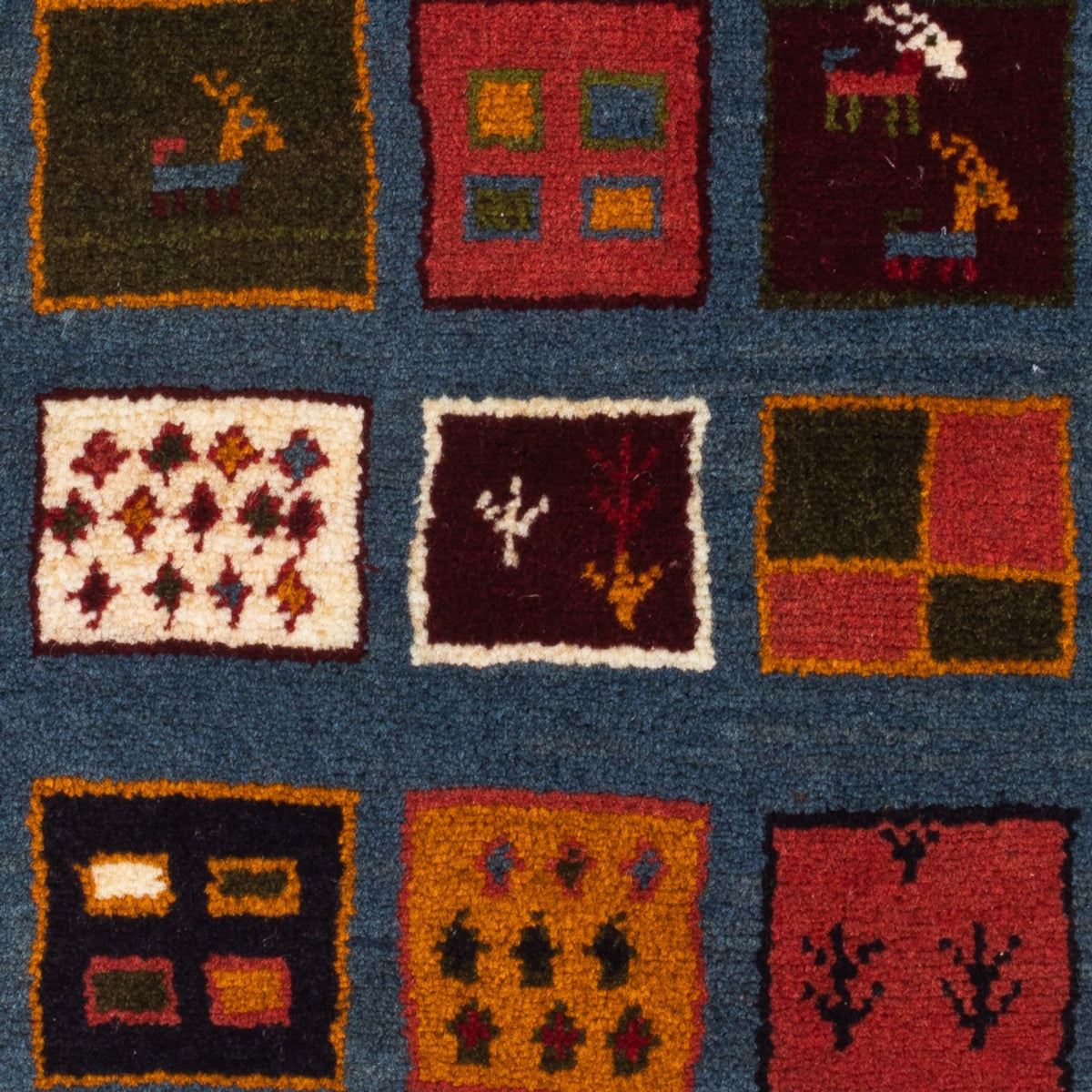 Tappeto Gabbeh - Persero - 90 x 65 cm - multicolore