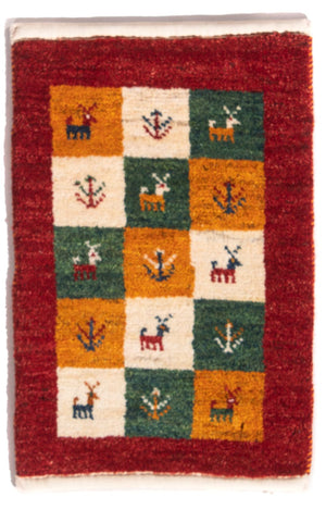 Tappeto Gabbeh - Persero - 60 x 40 cm - multicolore