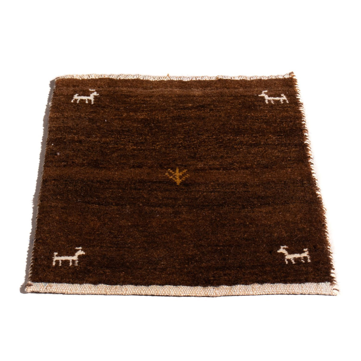 Tappeto Gabbeh - Persero - 60 x 40 cm - cammello scuro