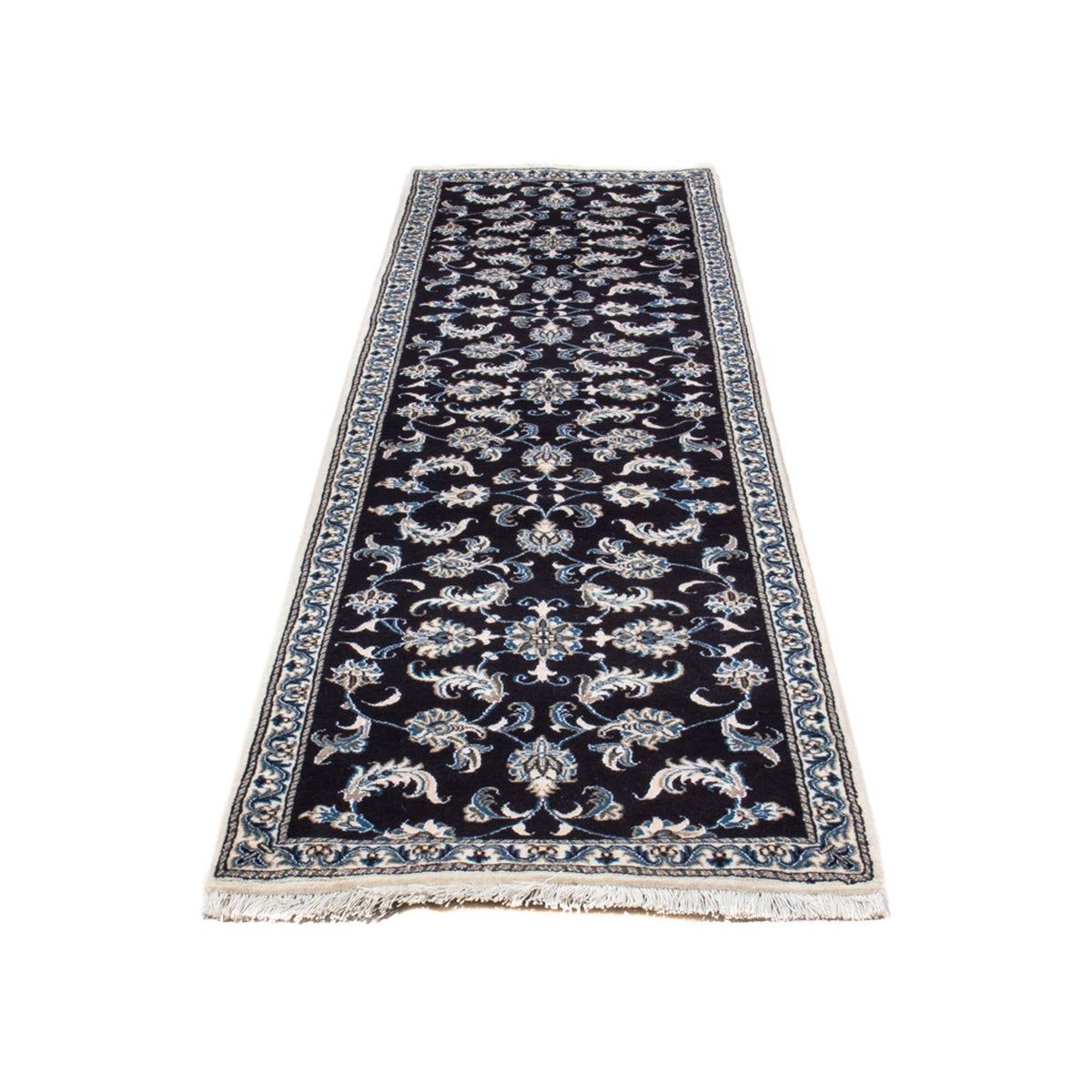 Tappeto corsia Tappeto Persero - Nain - 291 x 78 cm - blu scuro