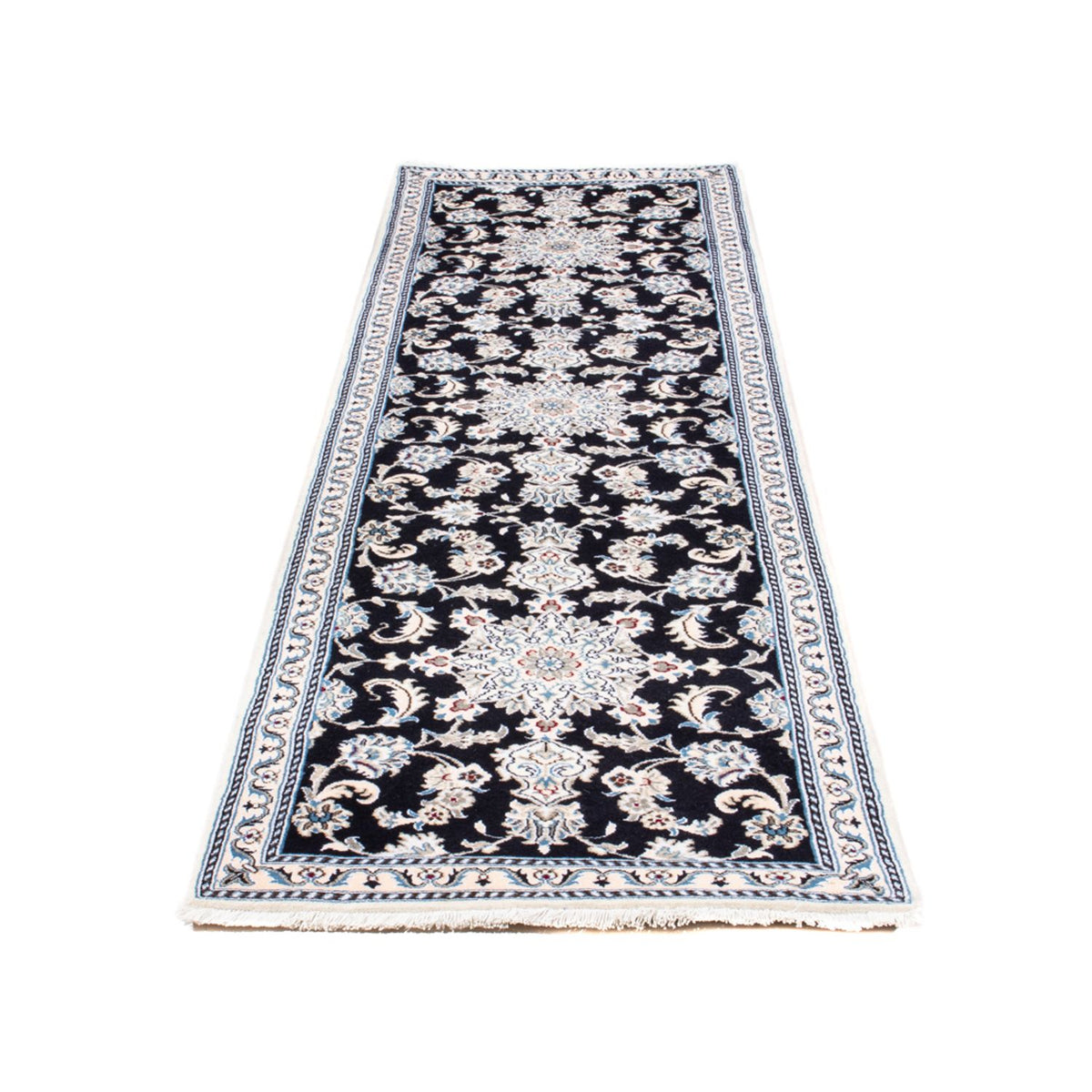 Tappeto corsia Tappeto Persero - Nain - 297 x 79 cm - blu scuro
