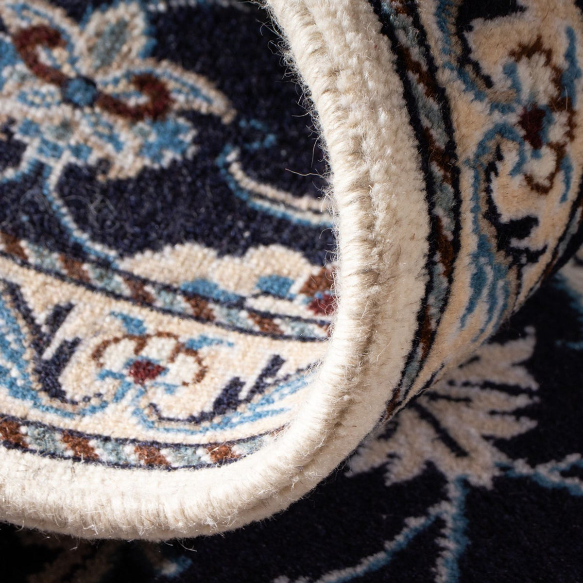 Tappeto Persero - Nain - 140 x 68 cm - blu scuro