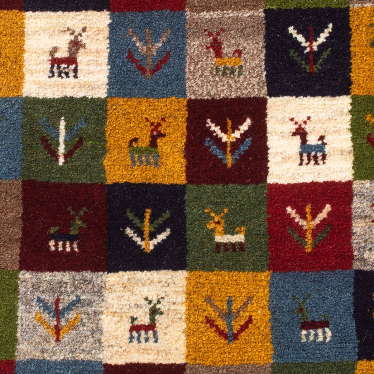 Tappeto Gabbeh - Persero - 90 x 62 cm - multicolore