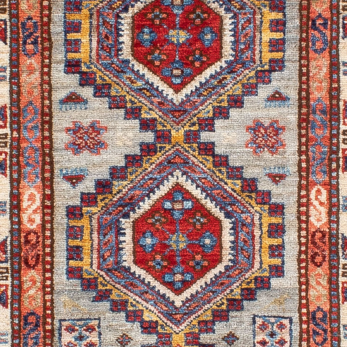 Tappeto corsia Tappeto Ziegler - Kazak - 228 x 74 cm - blu chiaro