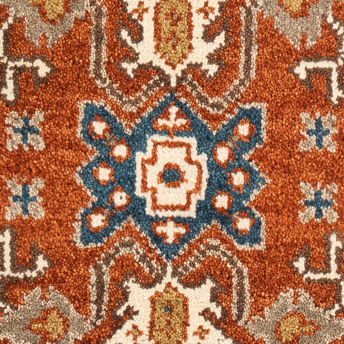Tappeto orientale - 93 x 63 cm - ruggine
