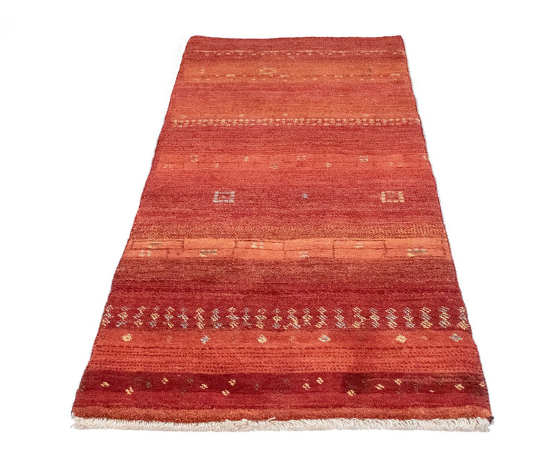 Tappeto corsia Tappeto Gabbeh - Persero - 215 x 75 cm - arancione