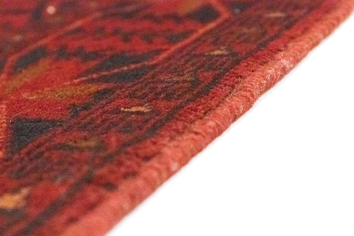 Tappeto corsia Tappeto afgano - Kunduz - 390 x 82 cm - rosso