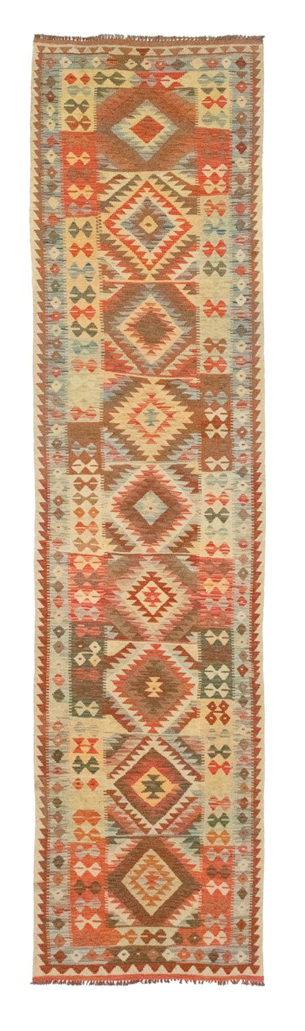 Tappeto corsia Tappeto Kelim - Orientale - 395 x 84 cm - marrone