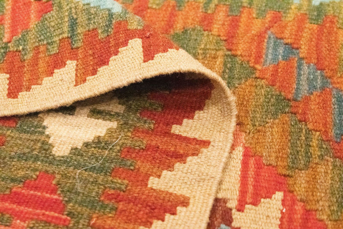 Tappeto corsia Tappeto Kelim - Orientale - 300 x 80 cm - marrone