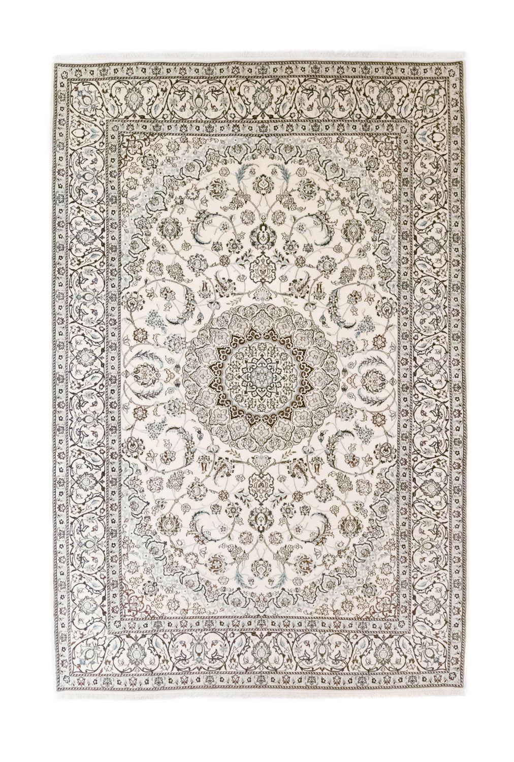 Tappeto Persero - Nain - Reale - 304 x 200 cm - bianco naturale
