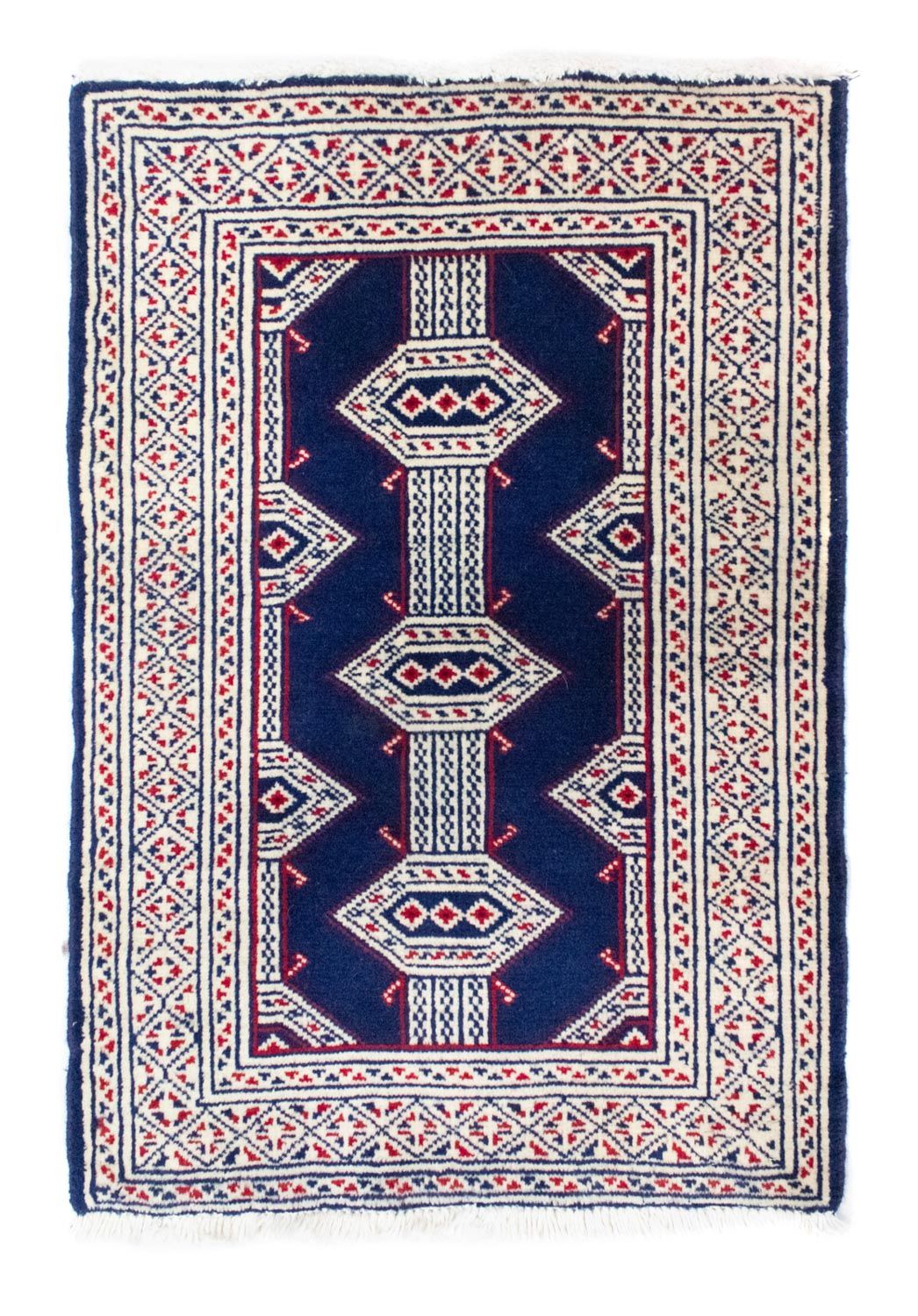 Tappeto Turkaman - 88 x 62 cm - blu