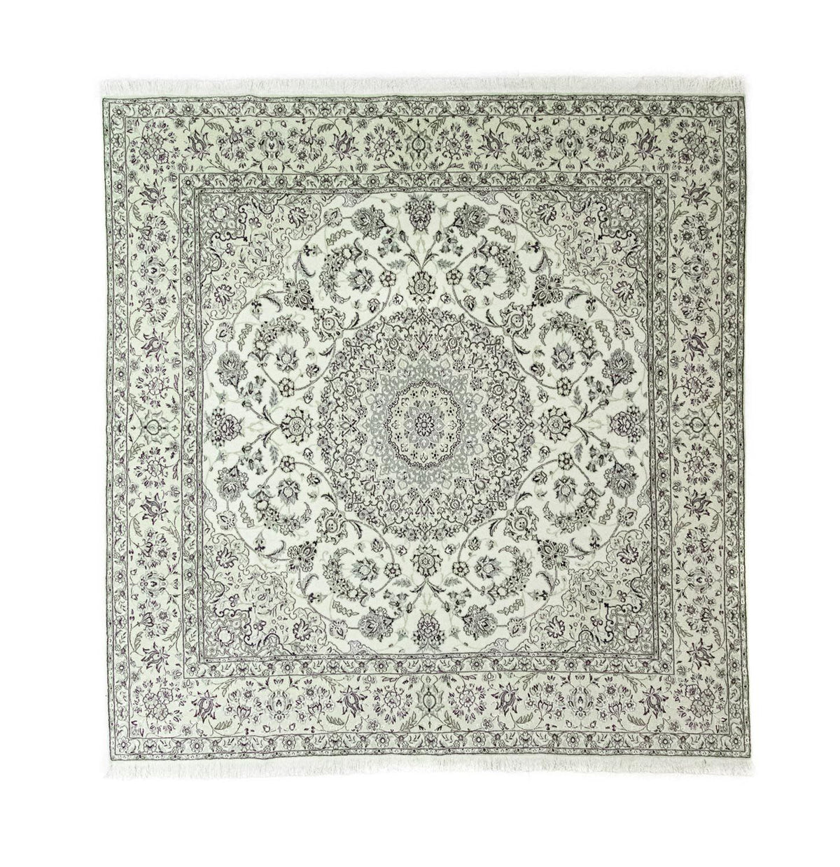 Tappeto Persero - Nain - Reale quadrato  - 255 x 242 cm - bianco naturale