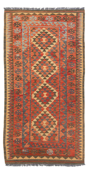 Tappeto corsia Tappeto Kelim - Splash - 206 x 98 cm - multicolore