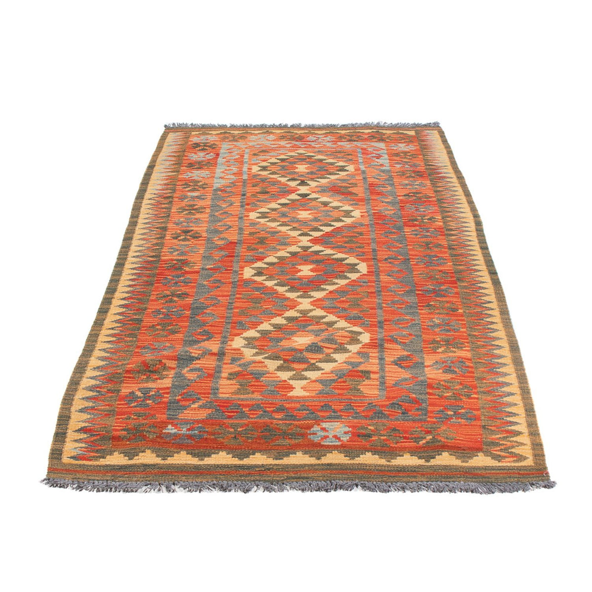 Tappeto corsia Tappeto Kelim - Splash - 206 x 98 cm - multicolore