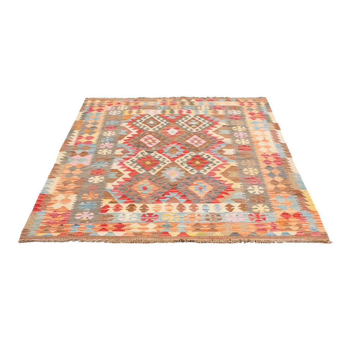 Tappeto Kelim - Splash - 176 x 127 cm - multicolore