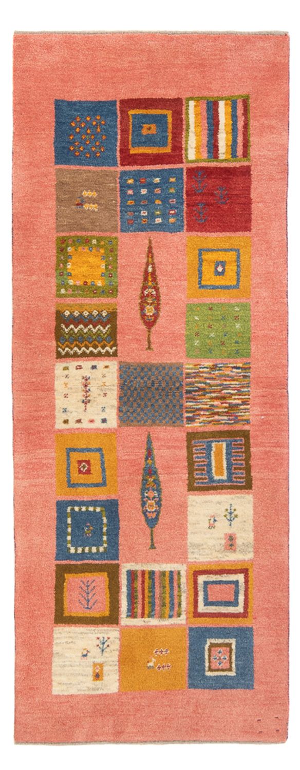 Tappeto corsia Tappeto Gabbeh - Persero - 198 x 83 cm - multicolore