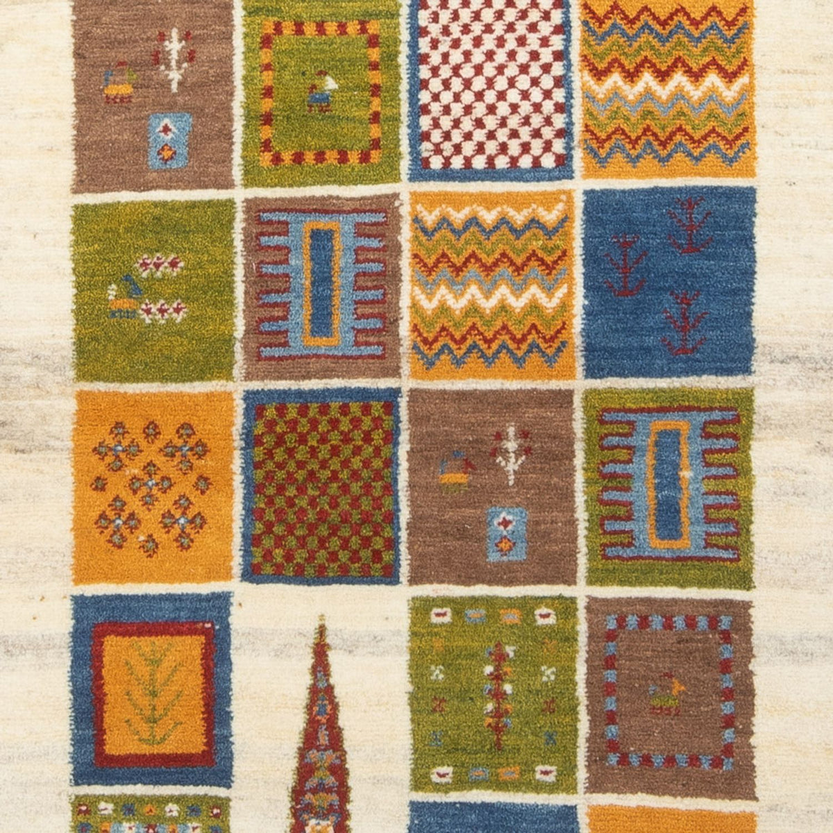 Tappeto corsia Tappeto Gabbeh - Persero - 242 x 83 cm - multicolore