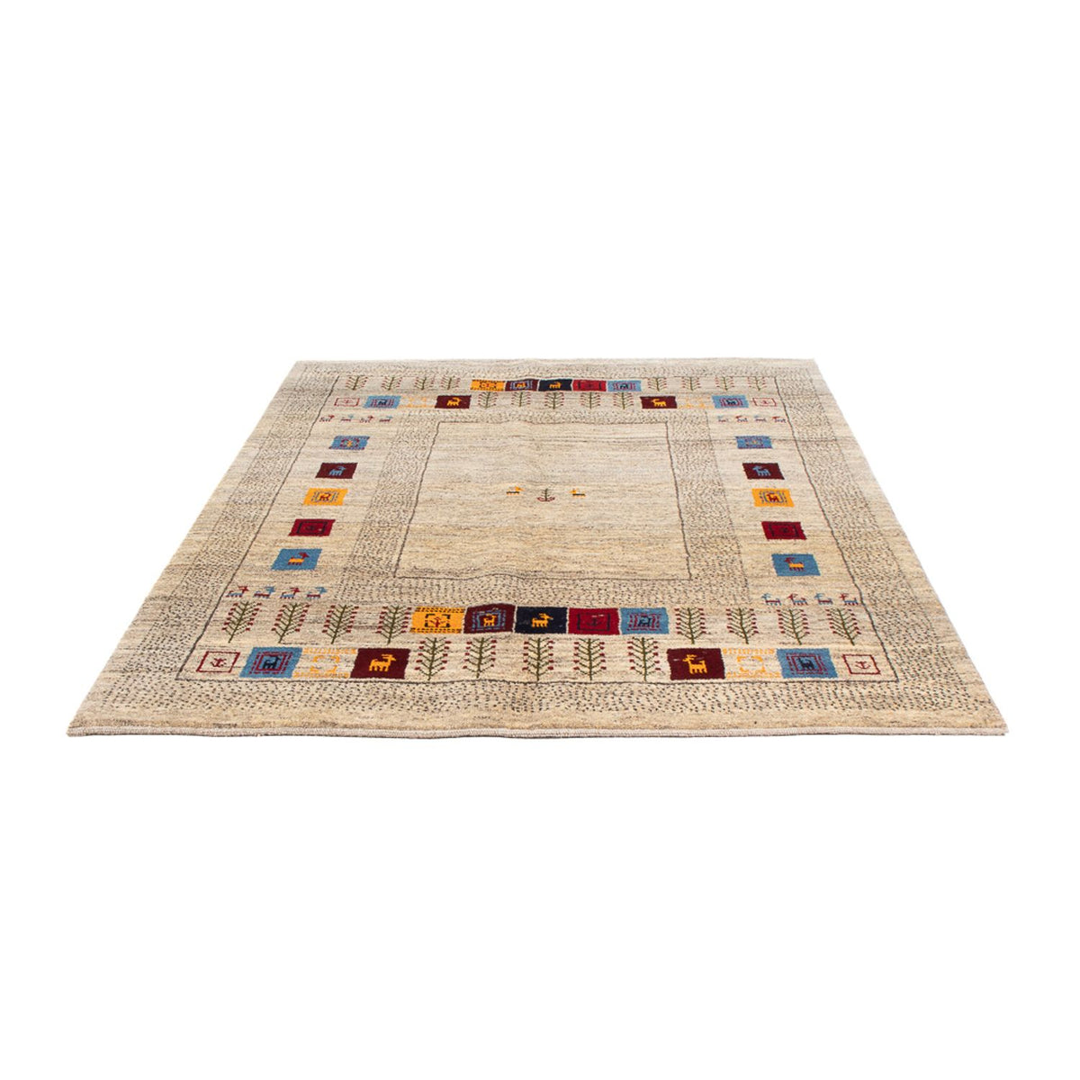 Tappeto Gabbeh - Persero - 196 x 155 cm - multicolore