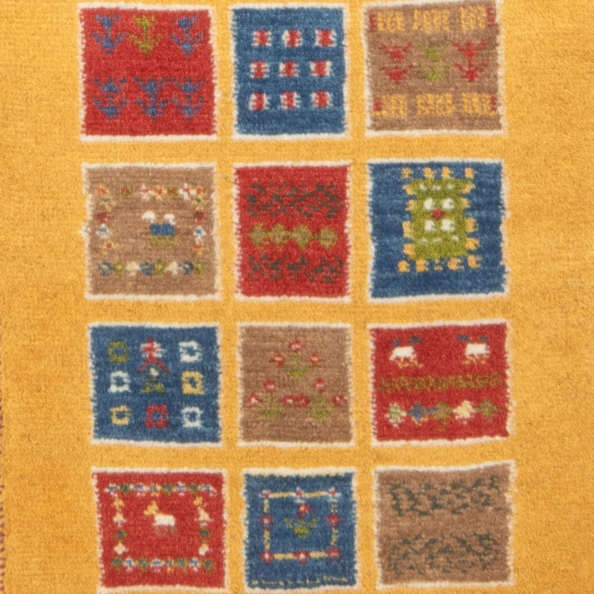Tappeto corsia Tappeto Gabbeh - Persero - 148 x 54 cm - multicolore
