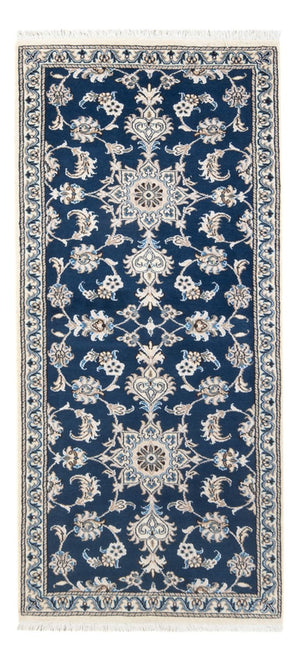 Tappeto corsia Tappeto Persero - Nain - 200 x 79 cm - blu mare
