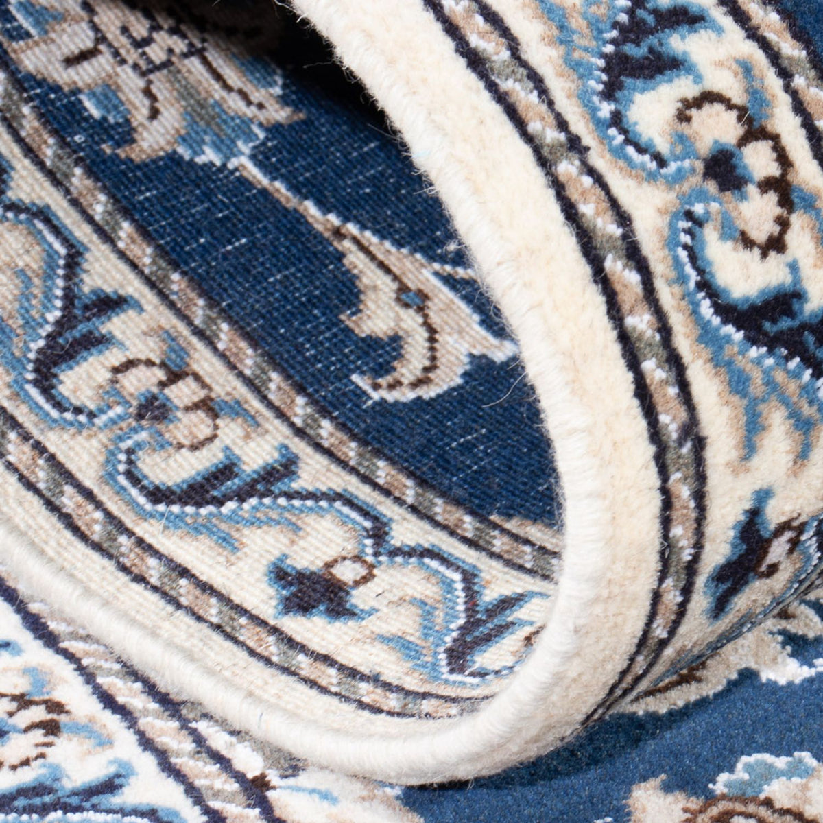 Tappeto corsia Tappeto Persero - Nain - 200 x 79 cm - blu mare