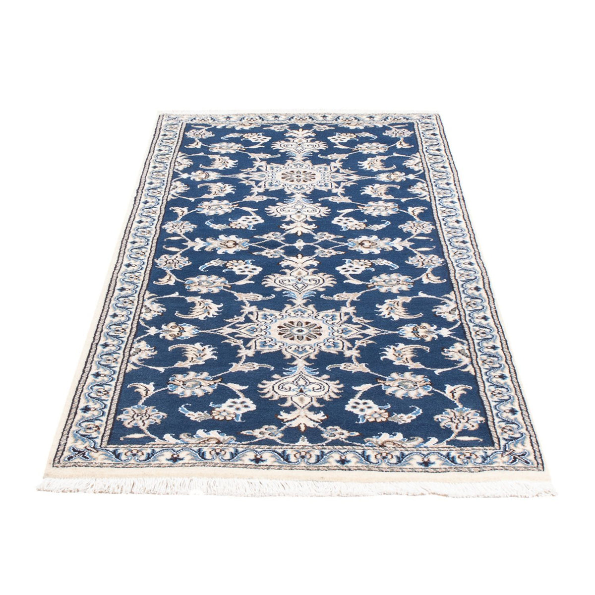 Tappeto corsia Tappeto Persero - Nain - 200 x 79 cm - blu mare