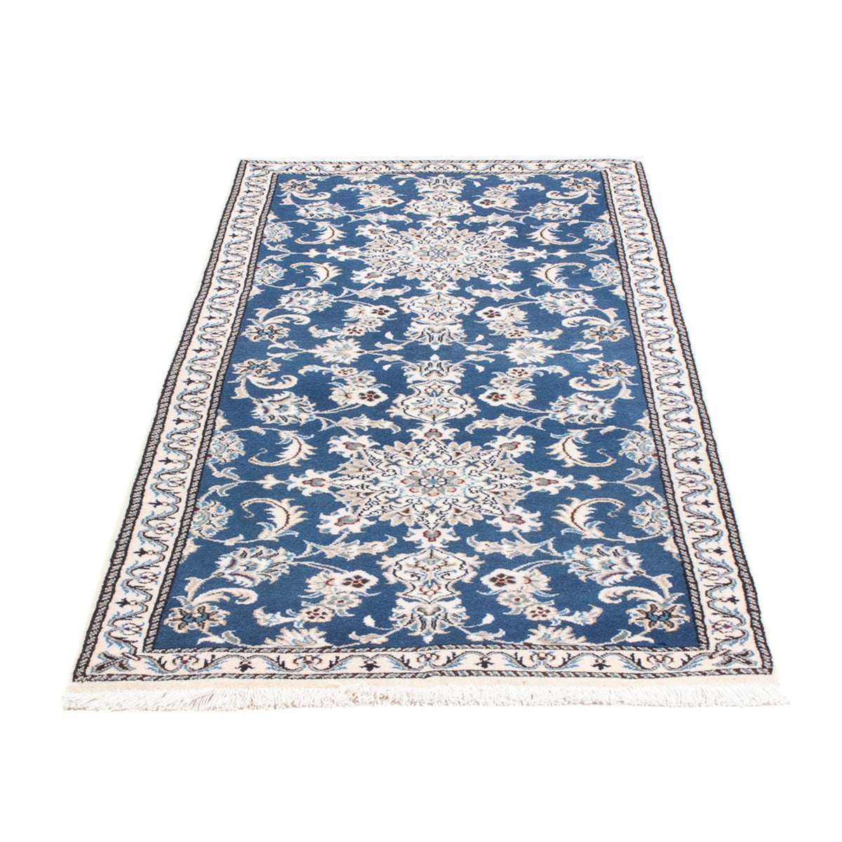 Tappeto corsia Tappeto Persero - Nain - 198 x 78 cm - blu mare
