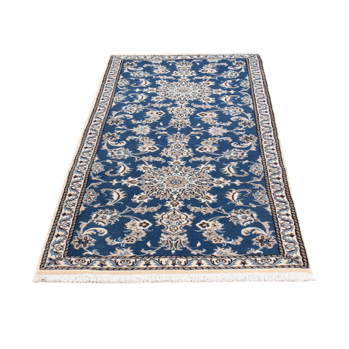 Tappeto corsia Tappeto Persero - Nain - 198 x 79 cm - blu mare