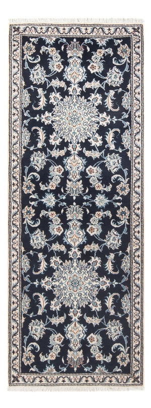 Tappeto corsia Tappeto Persero - Nain - 210 x 79 cm - blu scuro