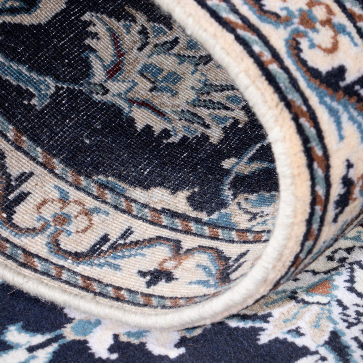 Tappeto corsia Tappeto Persero - Nain - 210 x 79 cm - blu scuro