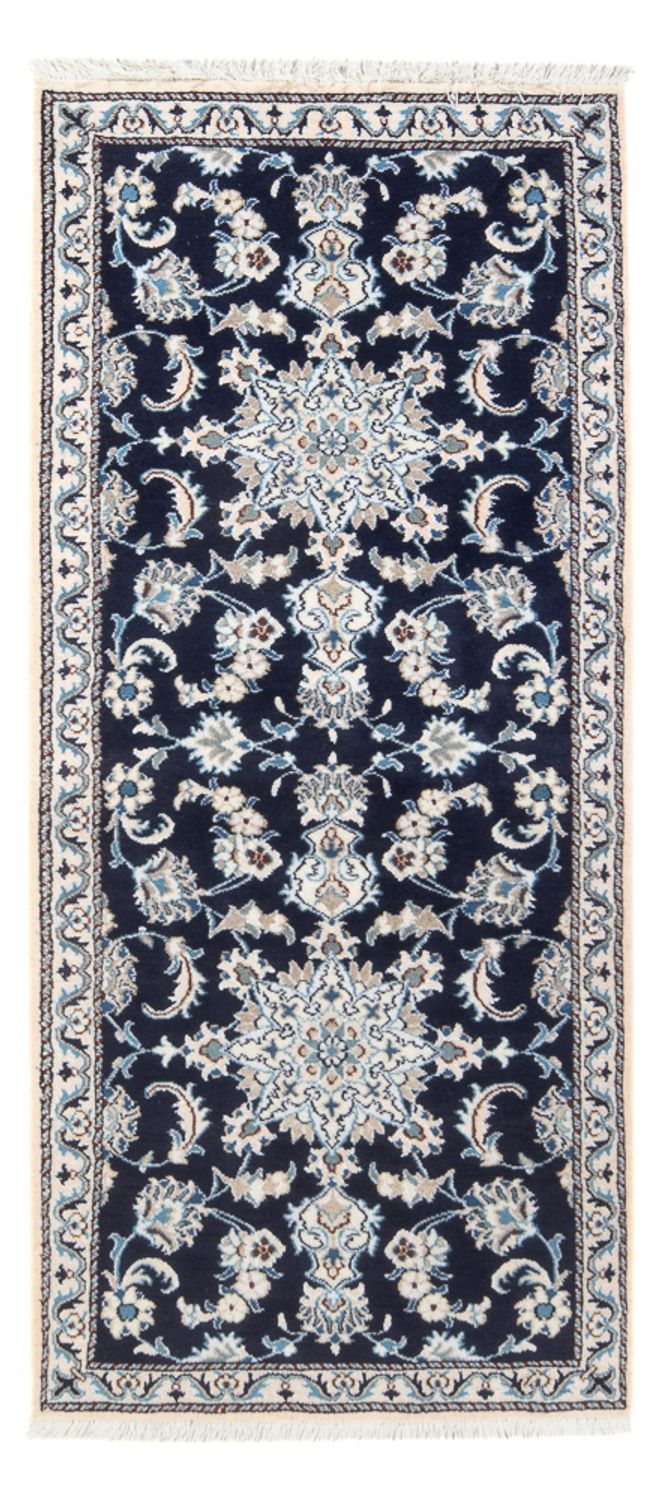 Tappeto corsia Tappeto Persero - Nain - 197 x 77 cm - blu scuro