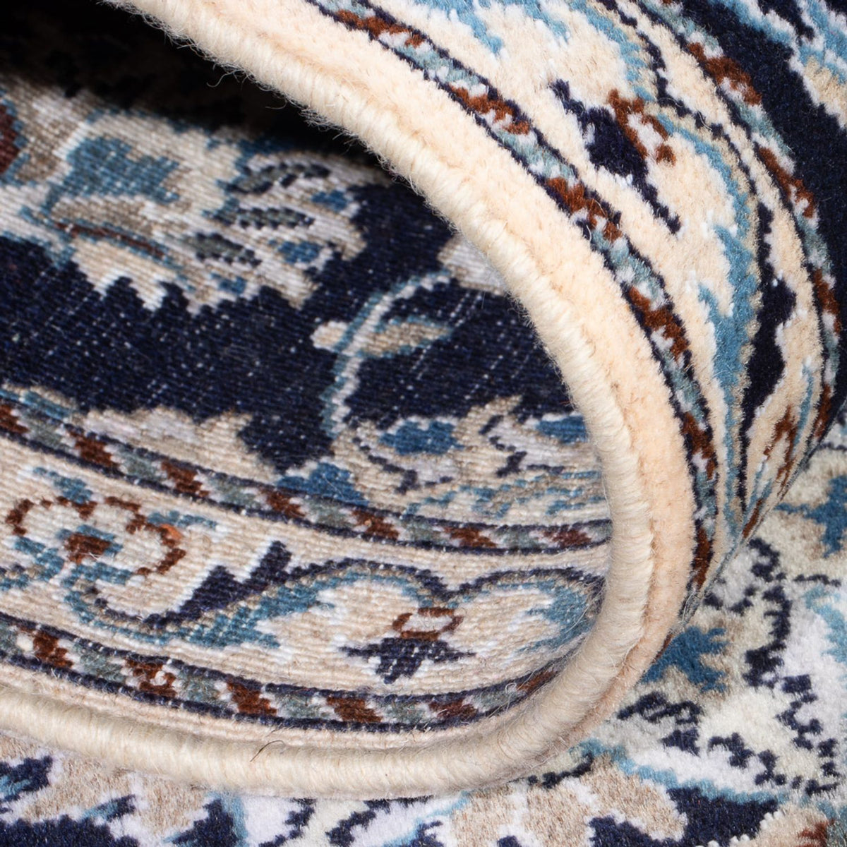 Tappeto corsia Tappeto Persero - Nain - 197 x 77 cm - blu scuro