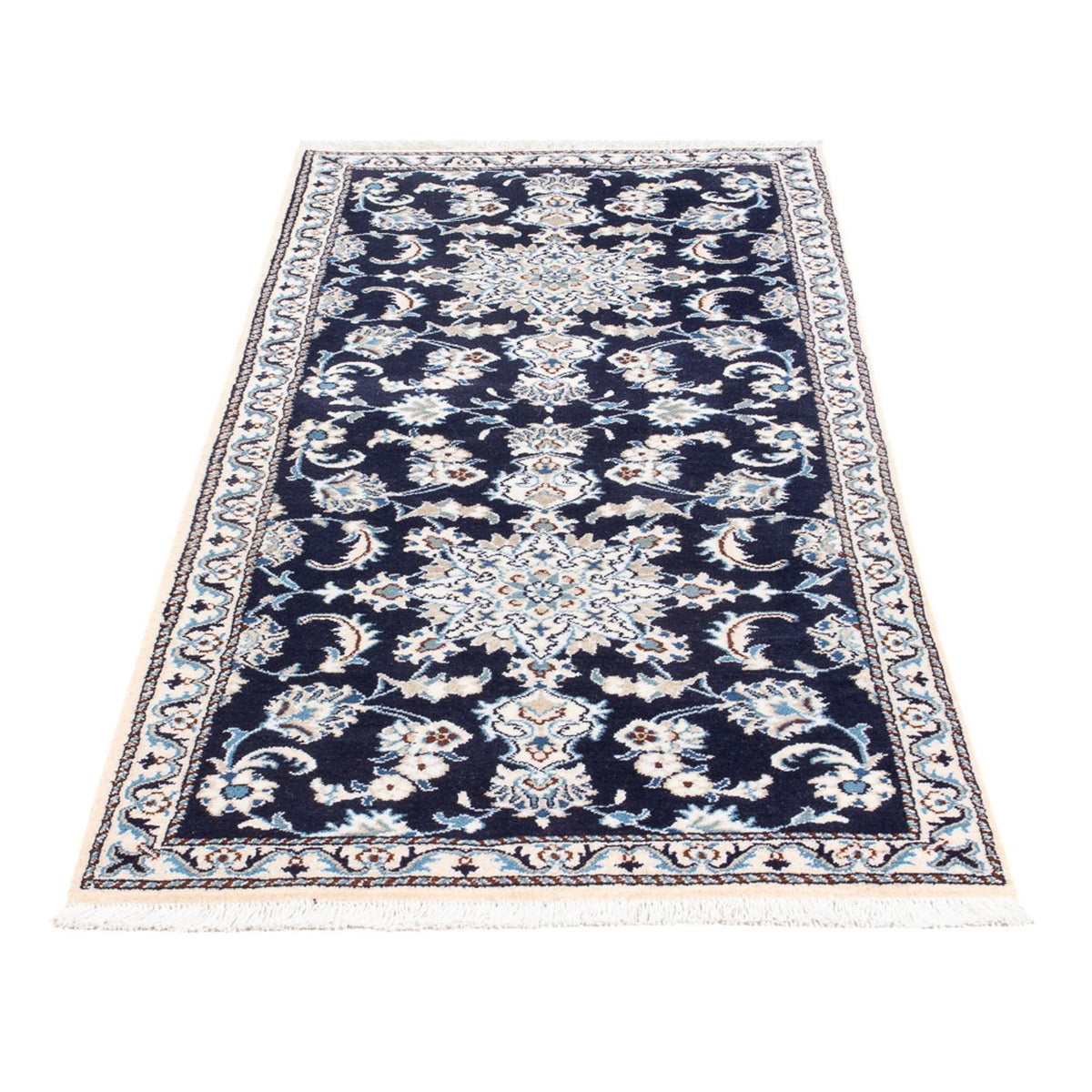 Tappeto corsia Tappeto Persero - Nain - 197 x 77 cm - blu scuro