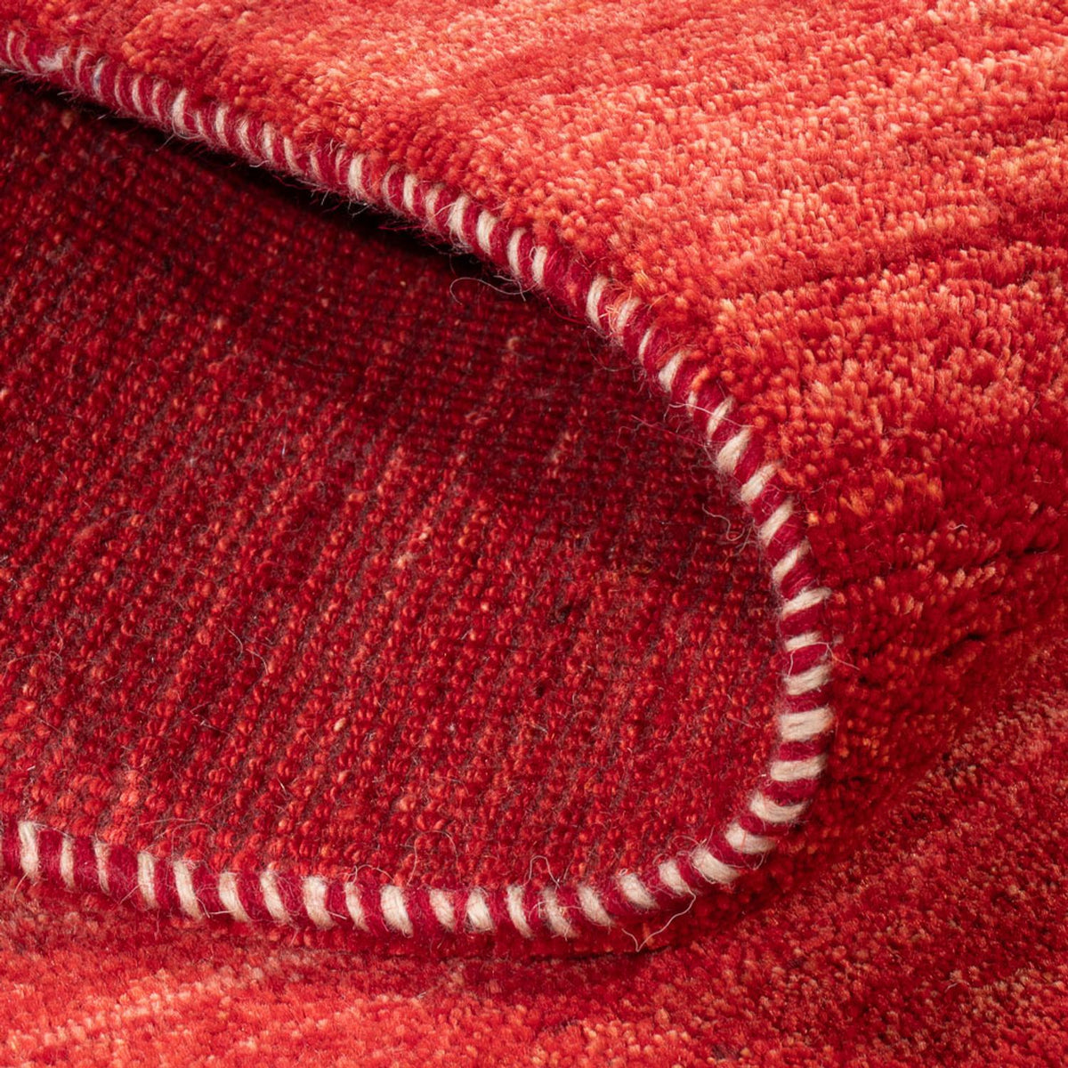 Tappeto corsia Tappeto Gabbeh - Persero - 196 x 80 cm - rosso