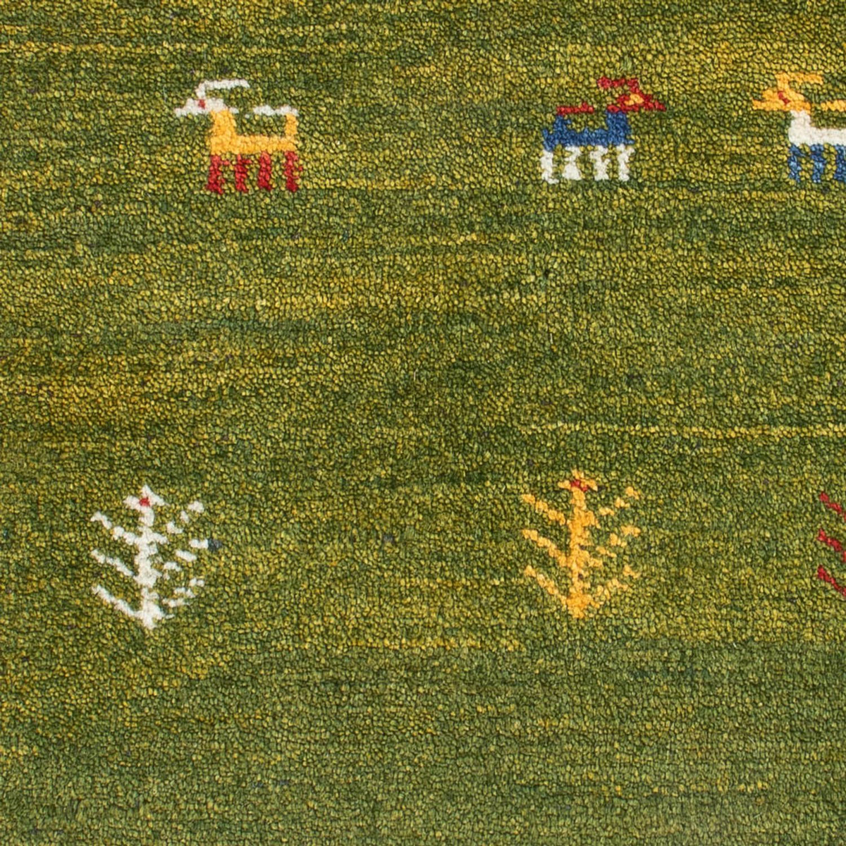 Tappeto Gabbeh - Persero - 86 x 58 cm - verde