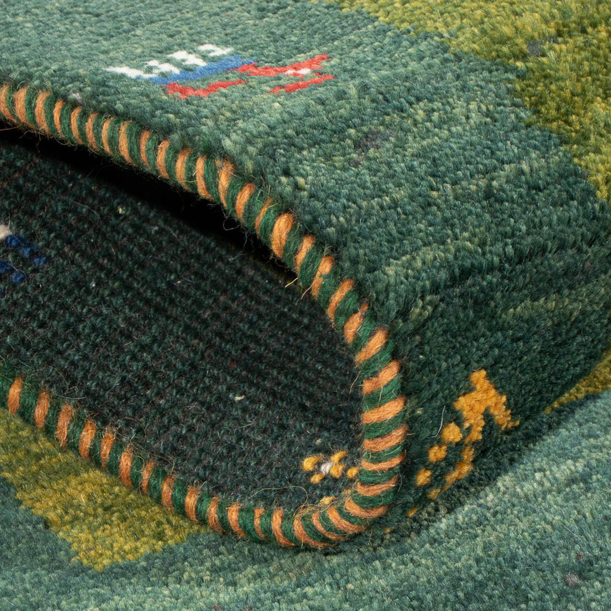 Tappeto Gabbeh - Persero - 86 x 58 cm - verde