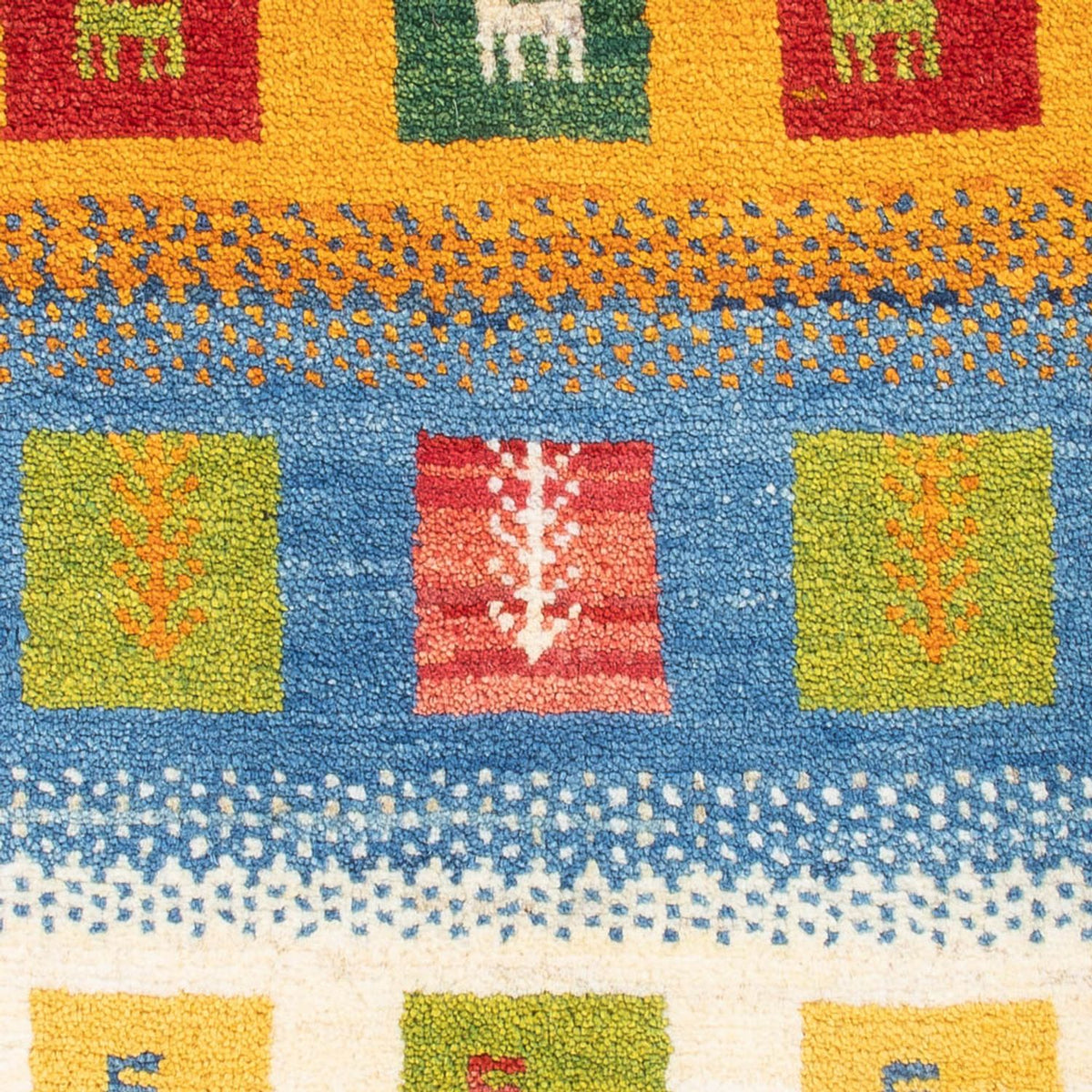 Tappeto Gabbeh - Persero - 87 x 61 cm - multicolore