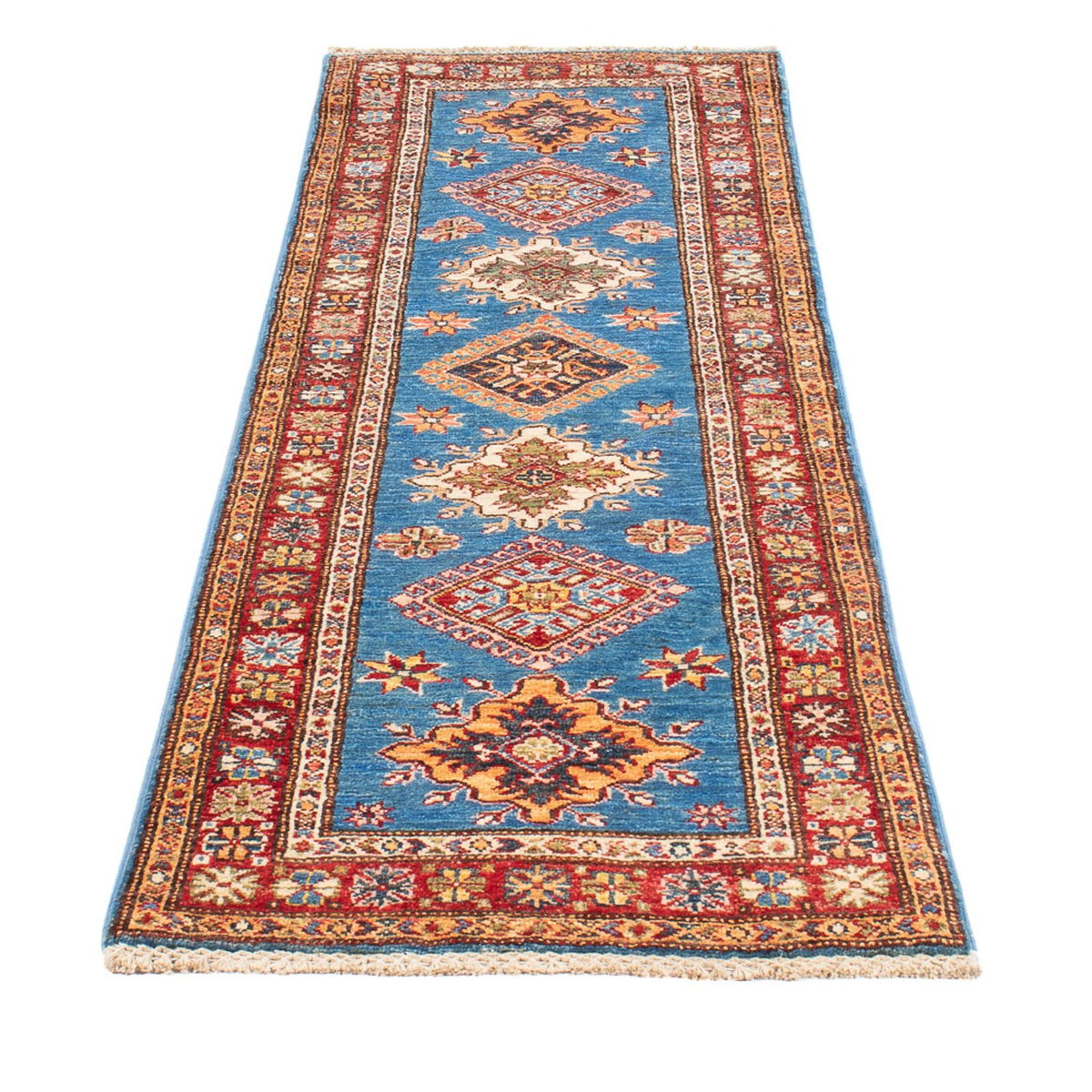 Tappeto corsia Tappeto Ziegler - Kazak - 205 x 63 cm - blu