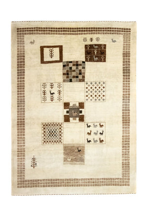 Tappeto Gabbeh - Loribaft Persero - 219 x 157 cm - beige