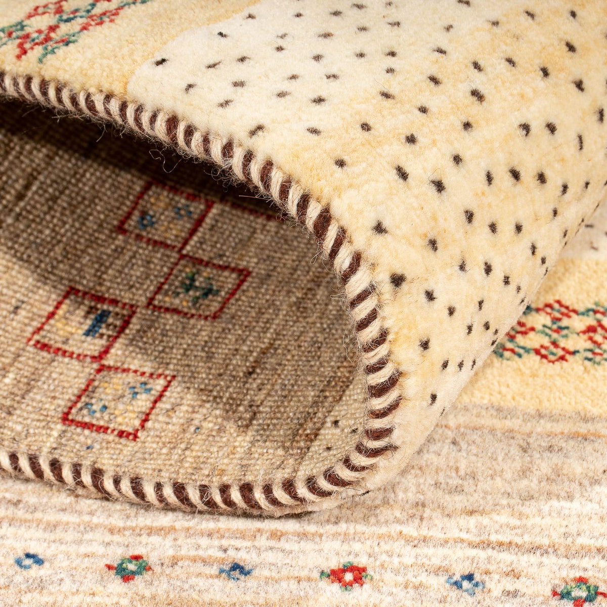 Tappeto Gabbeh - Loribaft Persero - 138 x 79 cm - beige