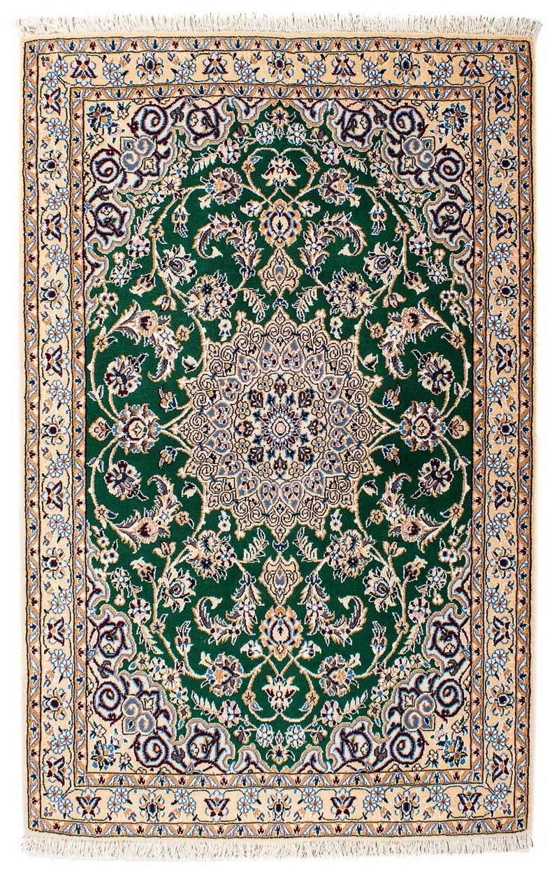 Tappeto Persero - Nain - Reale - 148 x 101 cm - verde scuro