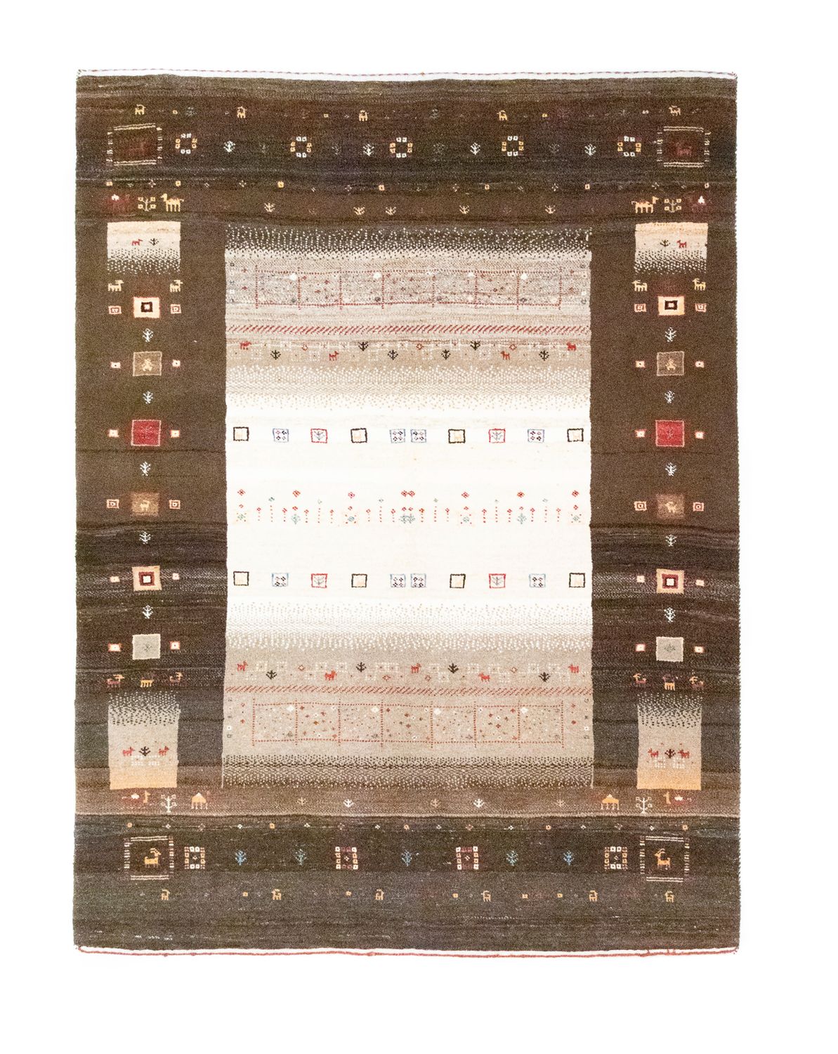 Tappeto Gabbeh - Loribaft Persero - 194 x 148 cm - marrone