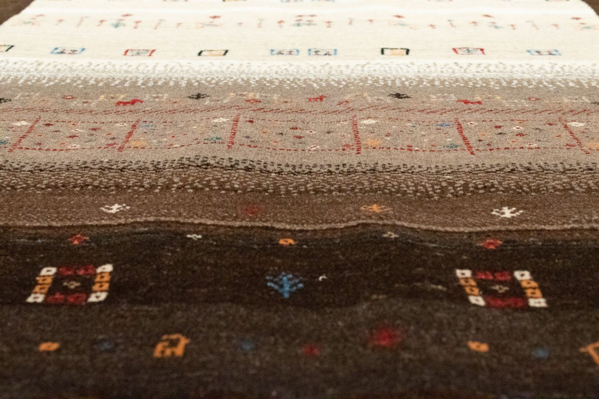 Tappeto Gabbeh - Loribaft Persero - 194 x 148 cm - marrone