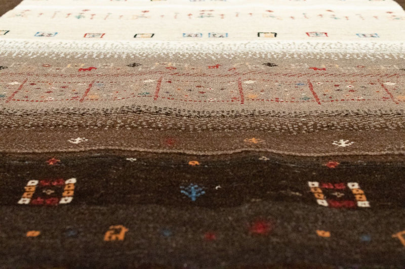 Tappeto Gabbeh - Loribaft Persero - 194 x 148 cm - marrone