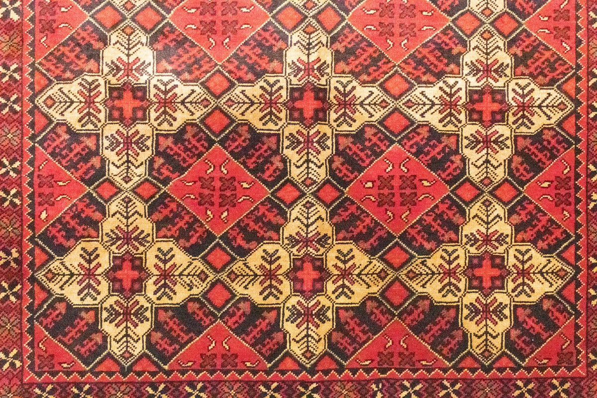 Tappeto afgano - 202 x 152 cm - rosso