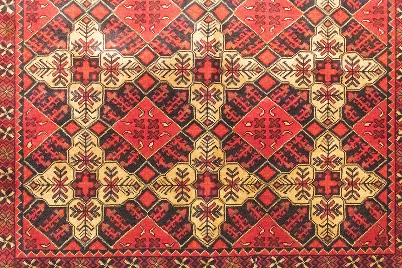 Tappeto afgano - 202 x 152 cm - rosso